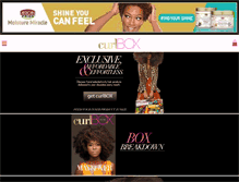 Tablet Screenshot of curlbox.com